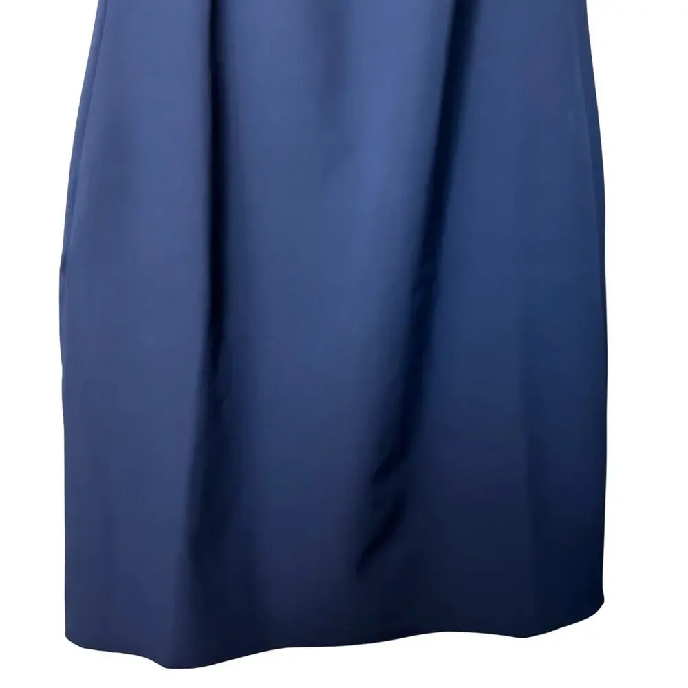 Sail to‎ Sable STS Dress Sz XS Vintage 50s 60s Inspired Trapeze Navy Blue Button